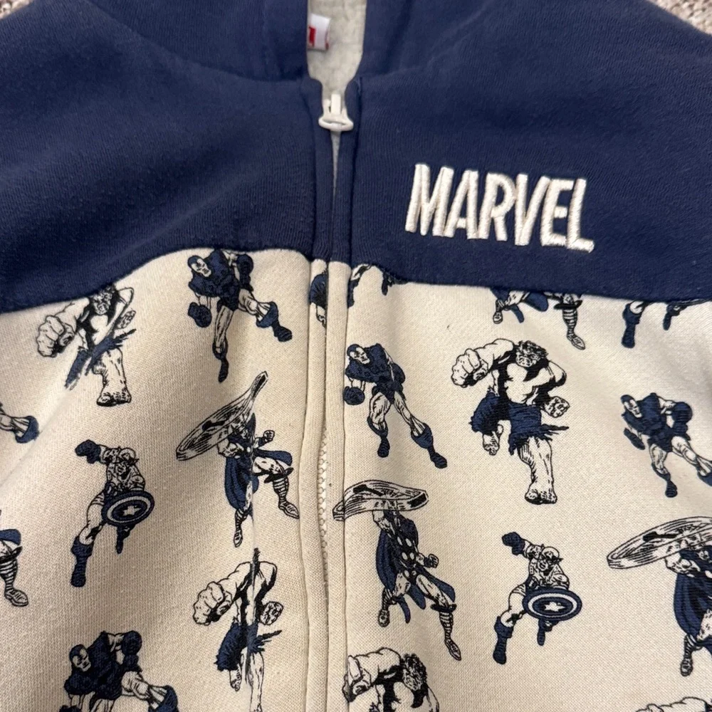 Marvel Navy and Cream Superhero Jacket - Picture 2 of 5